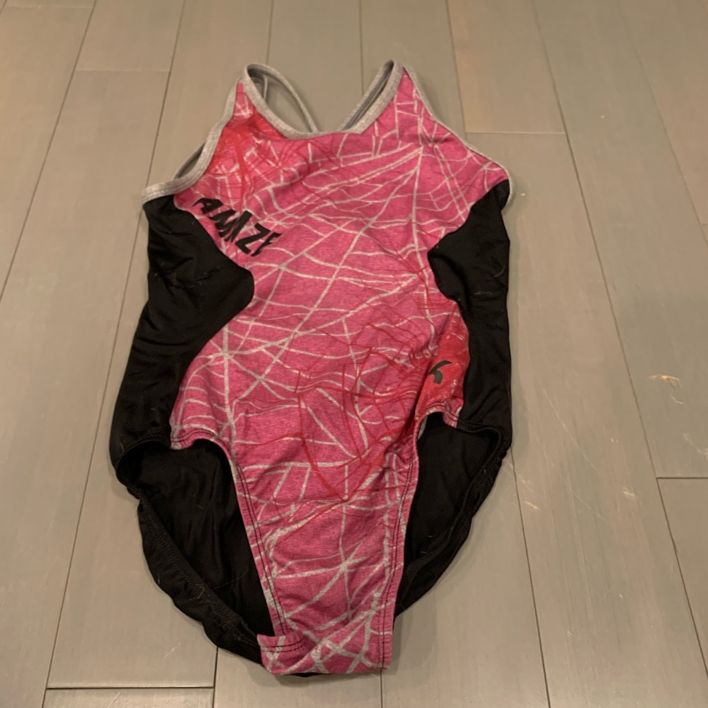 GK Elite Spidergirl Gymnastics Leotard Pink Limited Edition AL